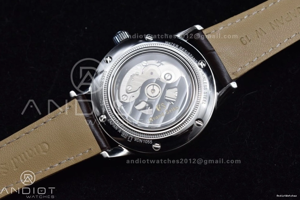 GSF Reliable 1:1 on Dial Edition Grand 886 Elegance Strap NH SS Best Brown Leather Cream GMT Seiko 0125